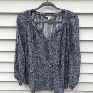 Krazy Kat 1X Navy Paisley Tunic
